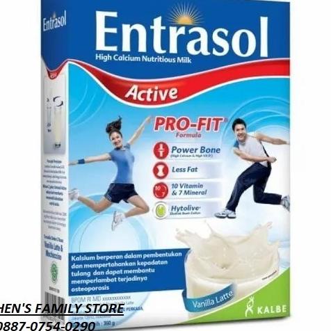 

[ COD ] ENTRASOL ACTIVE 350GR RASA VANILLA DAN CHOCOLATE