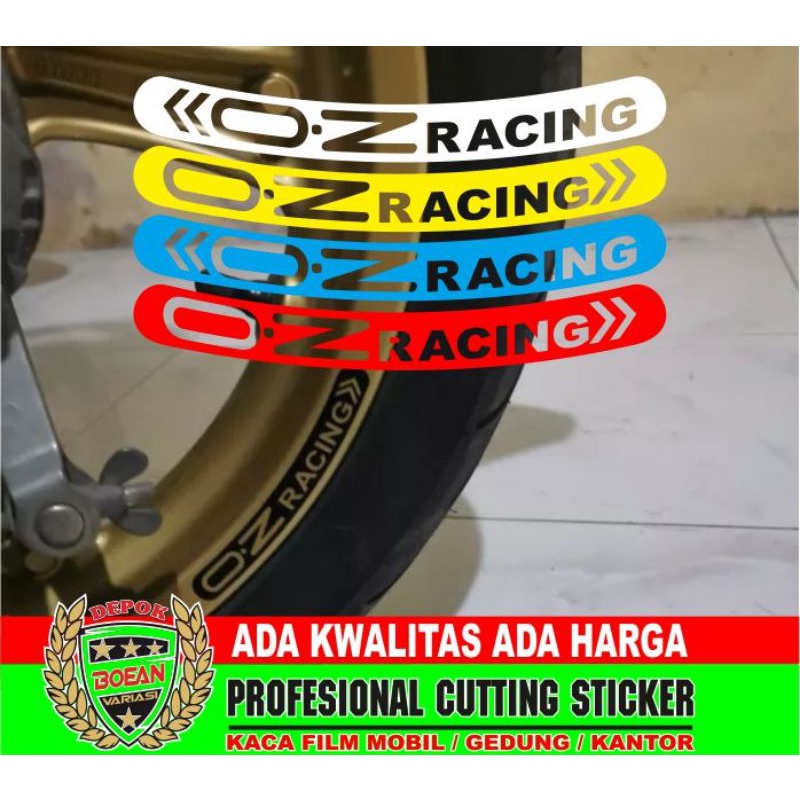 cutting sticker velg motor oz racing sticker oz racing