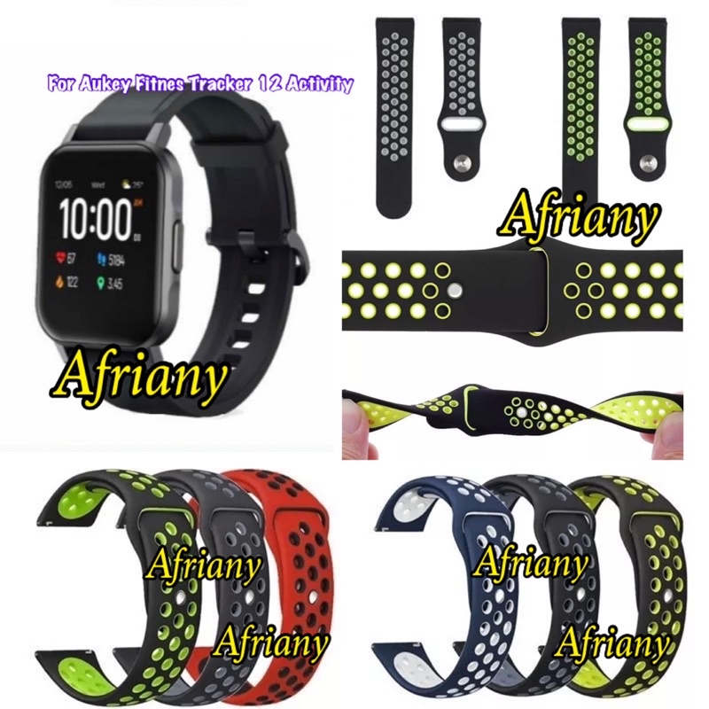 Tali Jam Strap Smartwatch Aukey Fitnes Tracker 12 Activity - Nike Rubber Silikon Sporty
