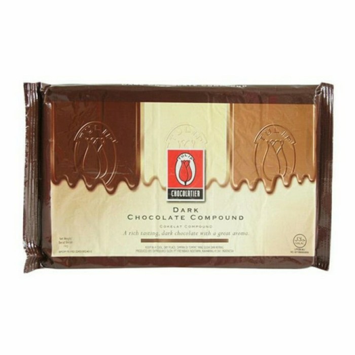 

ORIGINAL MURAH Tulip Dark Chocolate Compound 1 kg / 1kg coklat