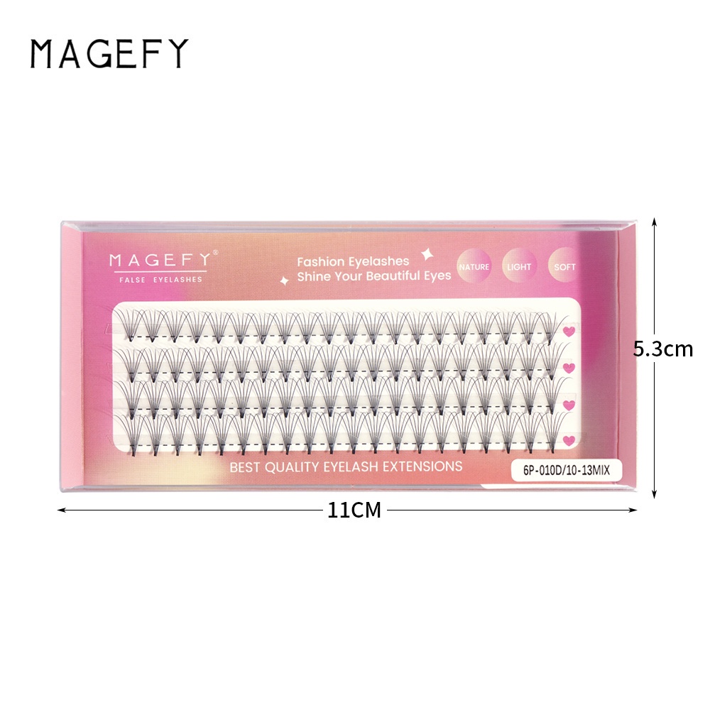 MAANGE7333 Bulu Mata Palsu Premium False Eyelashes Kluster Tunggal Sambungan Bulu Mata Supernatural Alat Eyelash Extensi