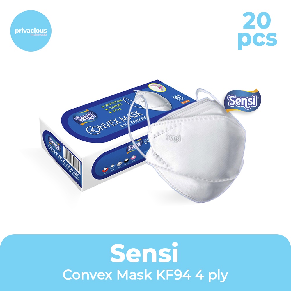 Masker Sensi Convex Mask KF94 4 Ply 20Pcs