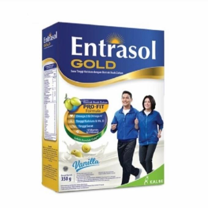 

[ COD ] Entrasol gold susu bubuk rasa vanilla 370gr