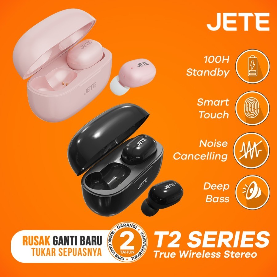 JETE T2 TWS Earbuds Bluetooth V5.1