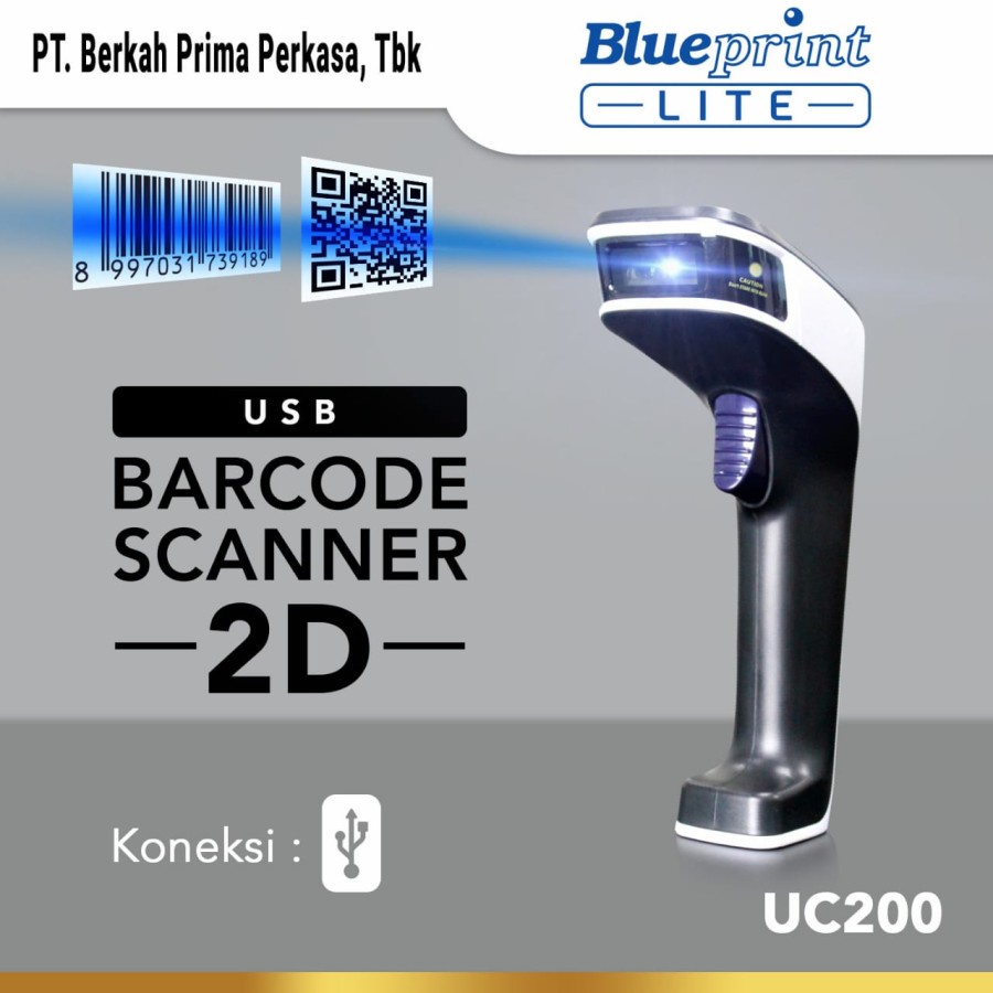 Barcode Qr code Scanner Blueprint lite Wired usb 2D cmos Laser infrared Bp-uc200 uc-200