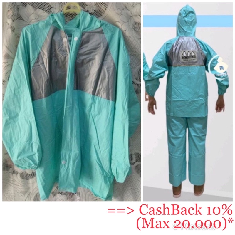 Jas Hujan PENGUIN Stelan Remaja Exclusive Jaket Celana Bagus Setelan Anak Murah