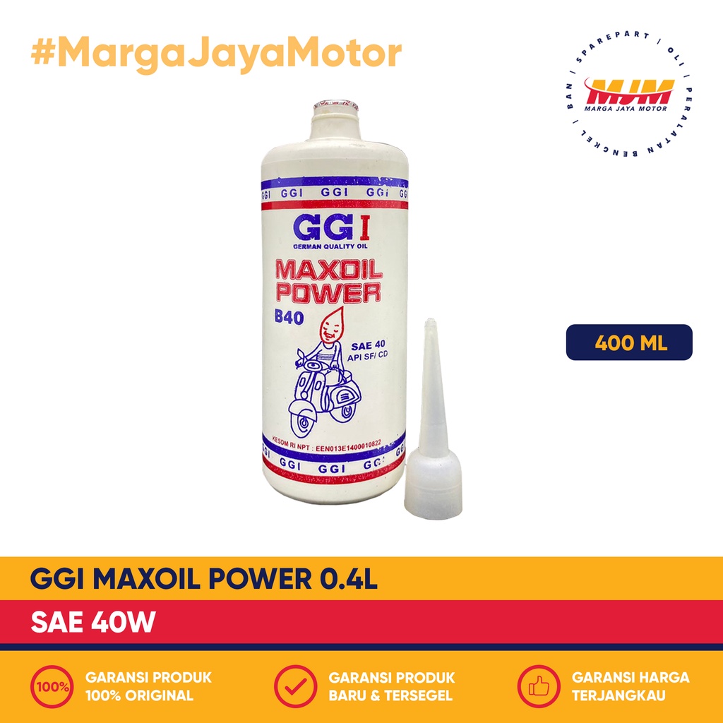 GGI Maxoil Power 0.4L Oli Mesin Vespa GGI Oil