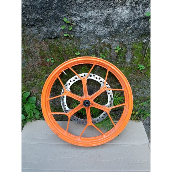velg velah velek resing roda depan honda sonic sonic150 r orange