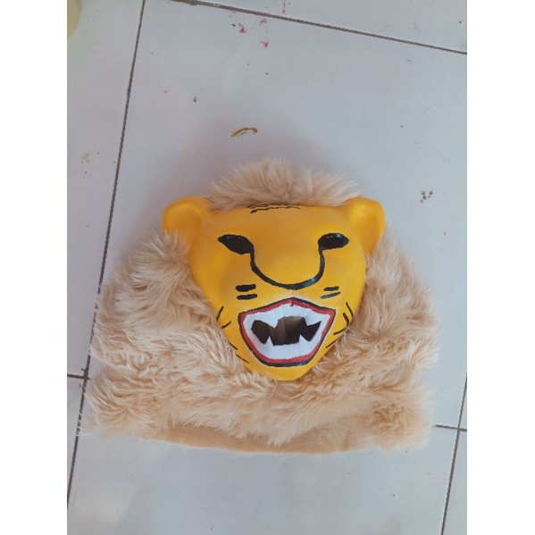 topeng harimau bulu halus all size beli X5 gratis 1