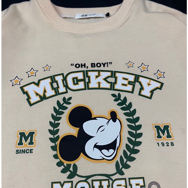 OVER SIZE Crewneck Sweatear micky Premium FREE TAS