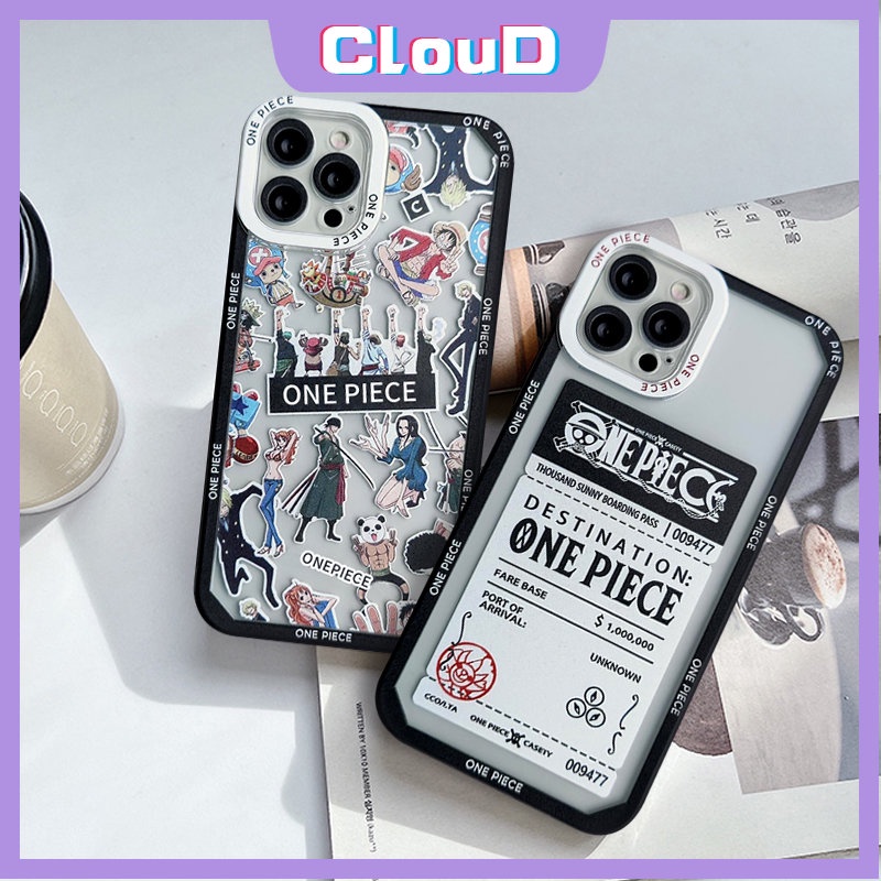 Soft Case Tpu Motif Kartun Mata Malaikat Untuk iPhone 11 6Plus XR X XS Max 13 11 12 14 Pro Max 7 8 6 6s Plus SE 2020 One Piece