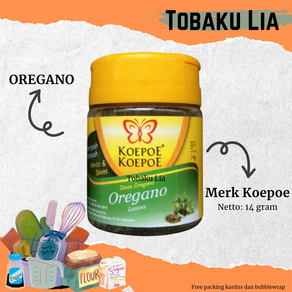 

OREGANO LEAVES DAUN OREGANO 14 GR KOEPOE KOEPOE