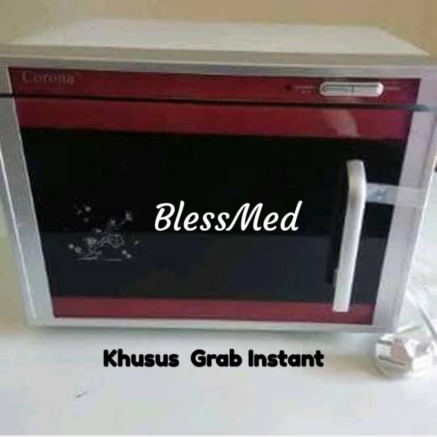 Sterilisator Corona 1 Pintu Sterilizer/Autoclave Kering Khusu GojekNOTE:  Membeli artinya setuju dengan ketentuan yang berlaku Barang sebelum dikirim sudah dicek terlebih dahulu No. komplen  Barang cacat atau rusak  Itu di luar tanggung jawab penjual  Kam