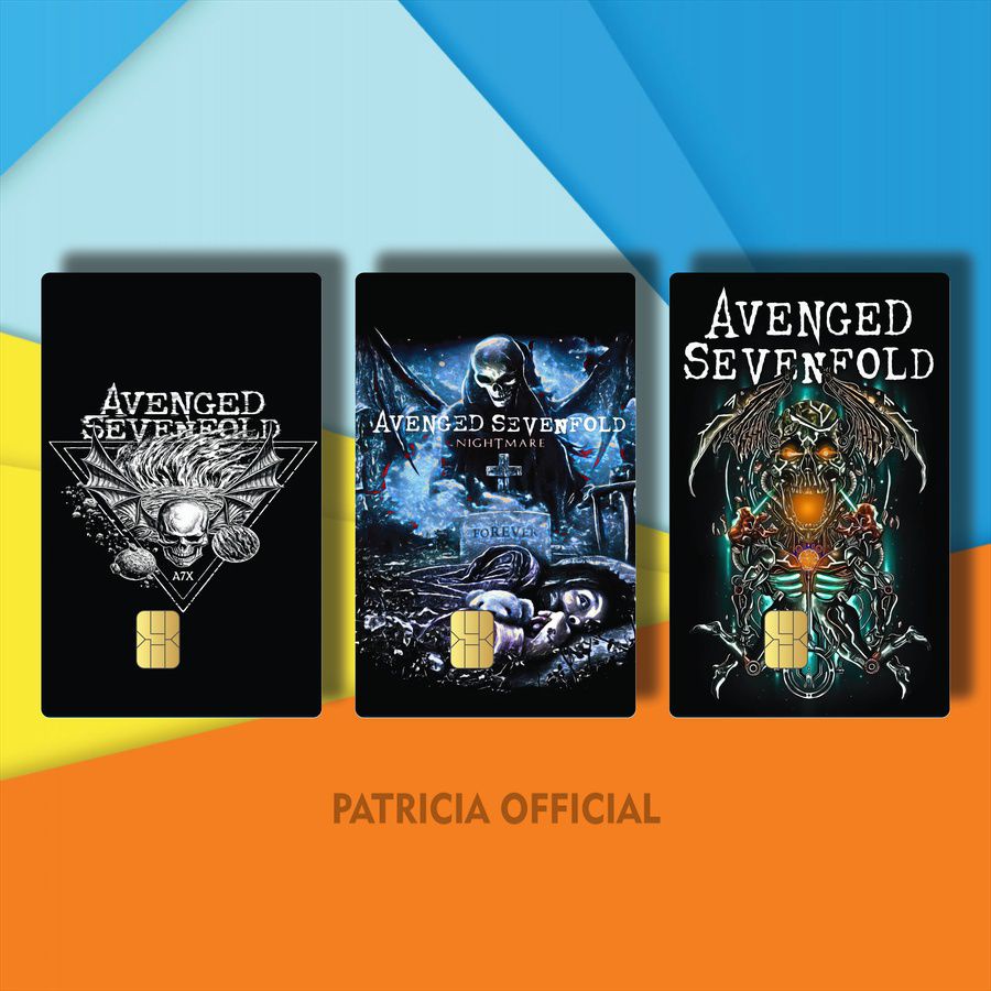 SKIN ATM BAND AVENGED SEVENFOLD HOLOGRAM 1YRSG/IOY04/ SKIN ATM AESTHETIC BAND GAMBAR AVENGED SEVENFO
