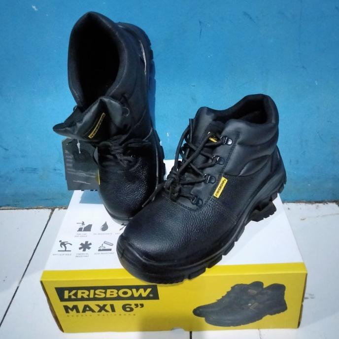 Krisbow Sepatu Safety Sepatu Pengaman Kerja Tipe Maxi 6in 39 - 44