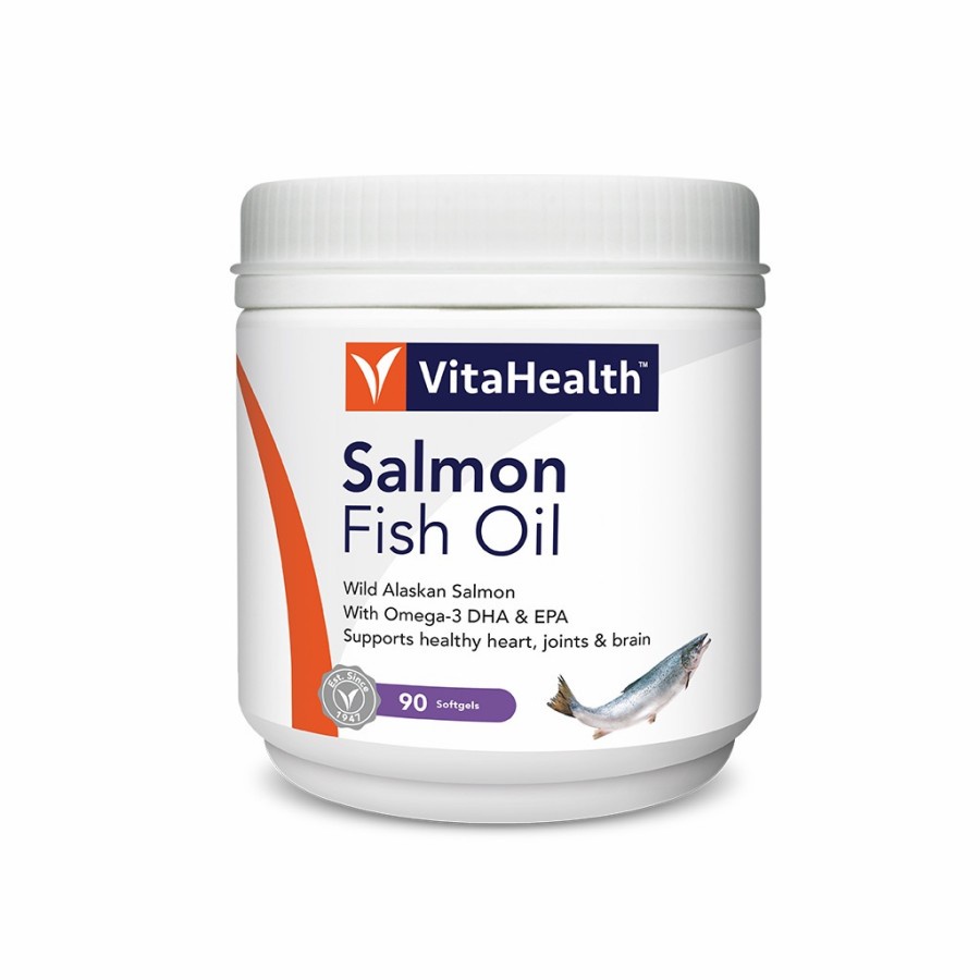 VitaHealth Salmon Fish Oil 90 Softgels vita health