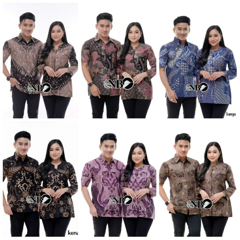 Rama Shinta Couple - Melani Set Couple Lilit Rovella Batik Couple Modern top 1