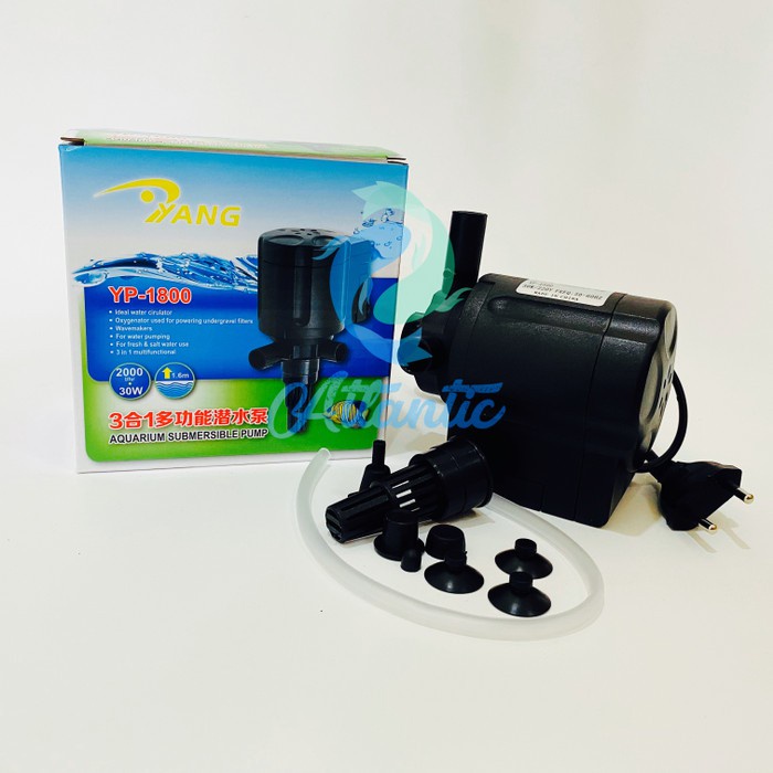 Yang YP 1800 Pompa Celup Air Aquarium Hidroponik Akuarium Aquascape Powerhead Power Head Water Pump