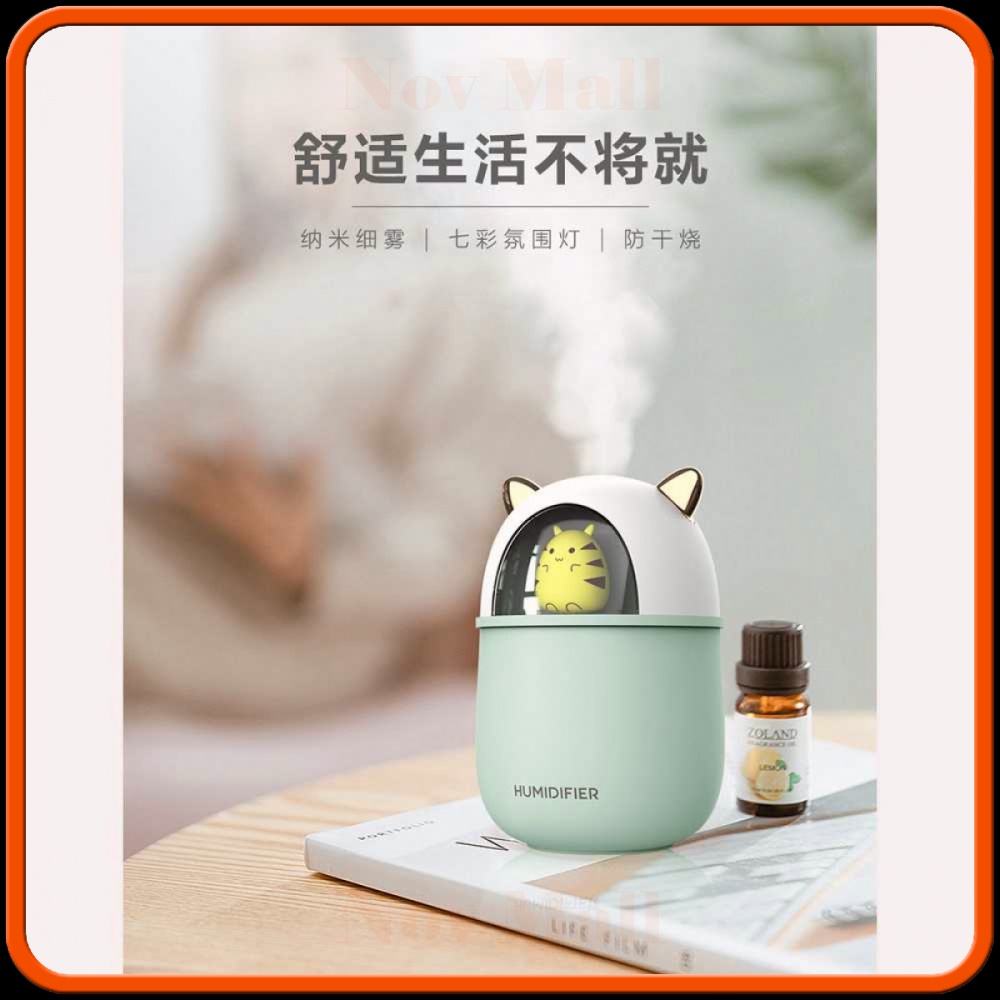 Mini Air Humidifier Aromatherapy Oil Diffuser USB Cute Cat AM341