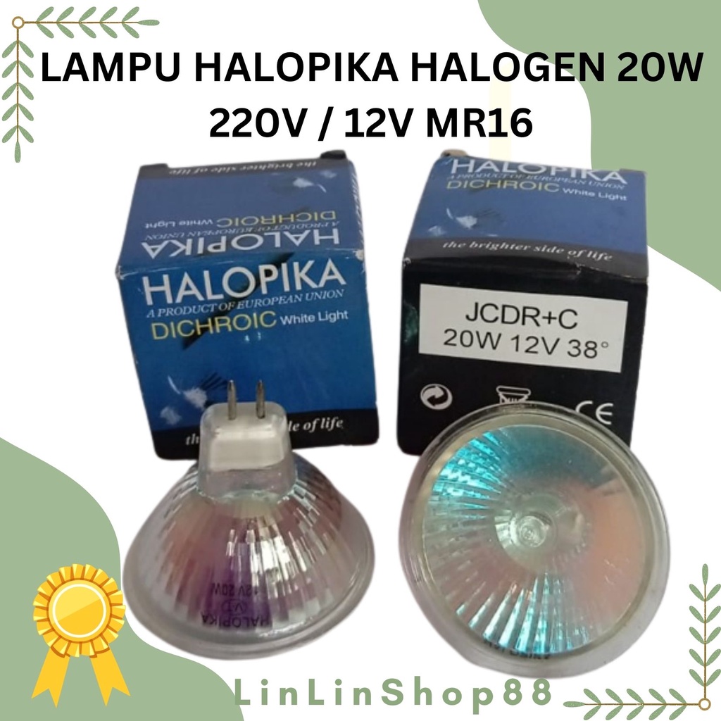 LAMPU HALOPIKA 20W 220V 12V &amp; 5 Watt MR16