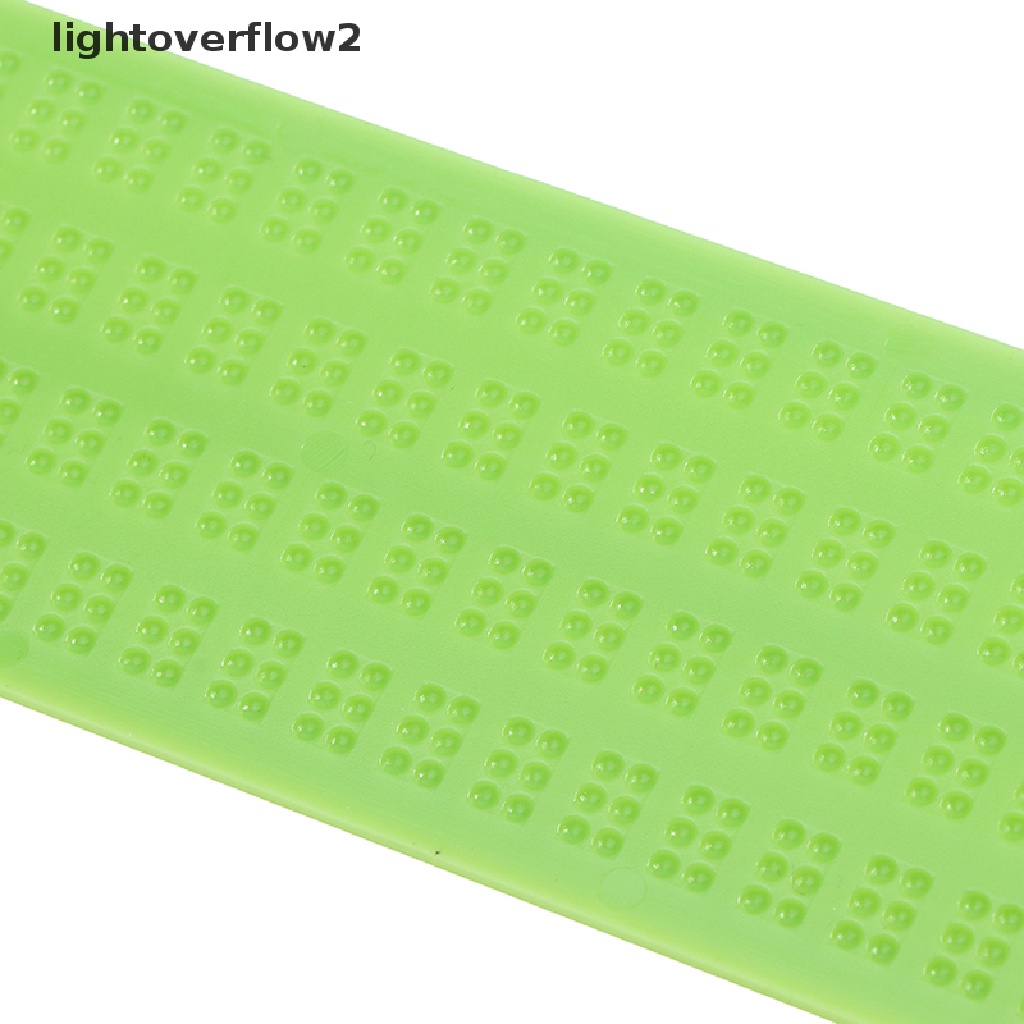 (lightoverflow2) Papan Tulis Braille Wrigate Slate Portable Praktis Bahan Plastik Dengan Stylus Untuk Sekolah