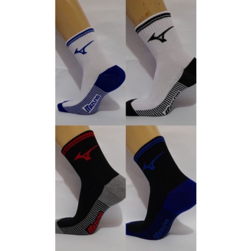 6 Pasang Kaos Kaki Sport Pria MZ//Kaos Kaki Sport Panjang//Kaos Kaki Motif