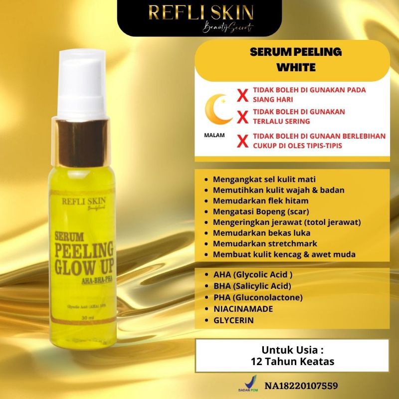 LGLOW Serum Peeling White Glow Up Luxury Original AHA & Niacinamide 30 ml