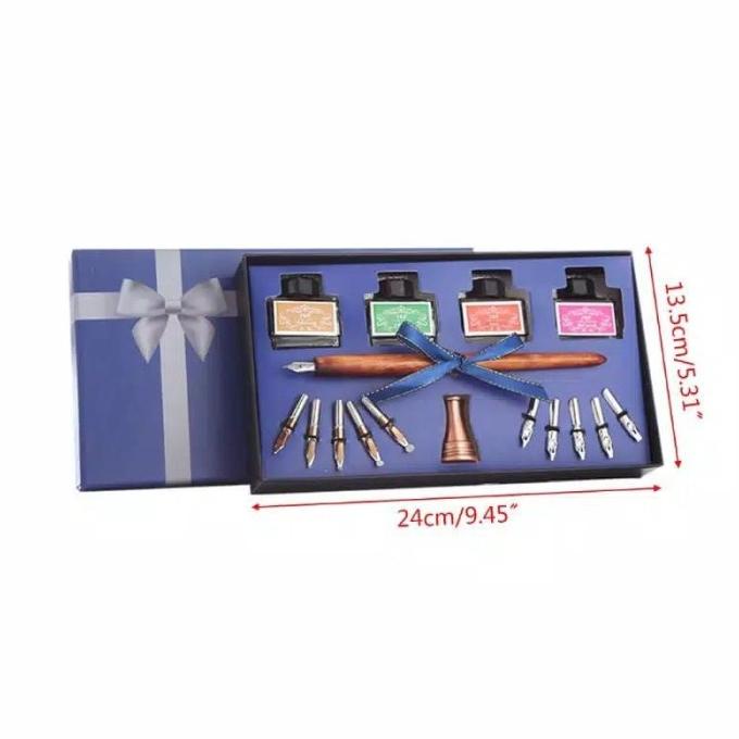 

[COD] wooden calligraphy dip pen hook line signature set CUCI GUDANG Kode 677