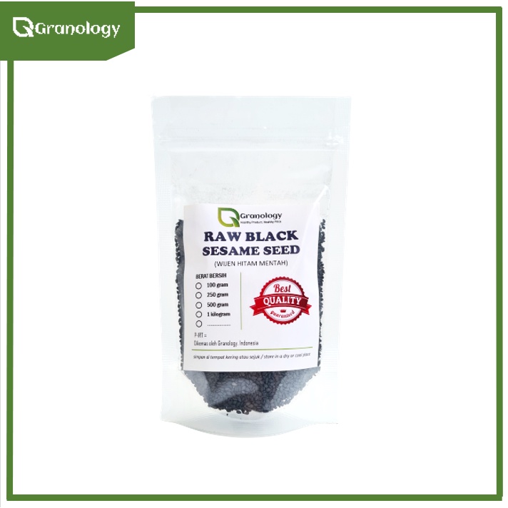 Biji Wijen Hitam / Black Sesame Seed (100 gram) by Granology