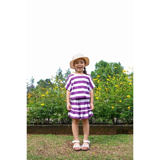 ARDEN ARETA Stripe Set Couple 1-5thn / Setelan Anak