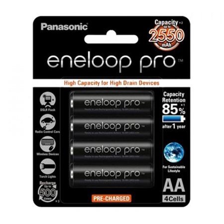Panasonic Original Eneloop Pro AA Battery 2.550 mAh