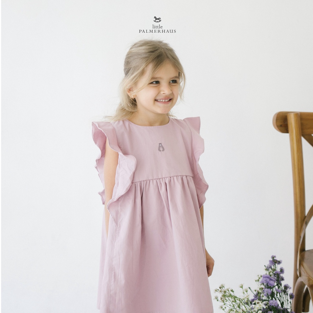 Little Palmerhaus - Warm Hearts Chloe Dress / Dress Anak Perempuan