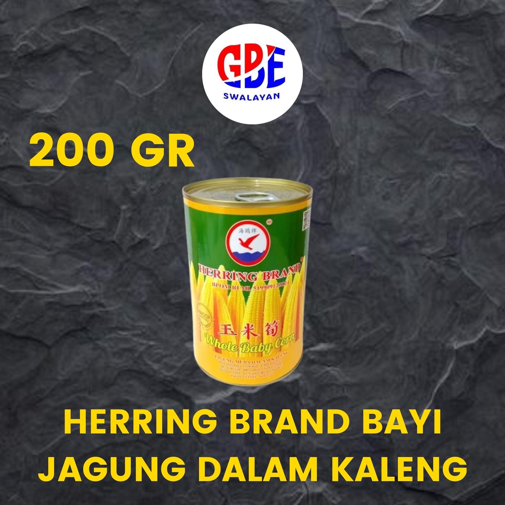 

Herring Brand Bayi Jagung Dalam Kaleng | Whole Baby corn 200g