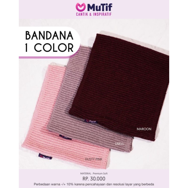 AKSESORIS BANDANA MUTIF