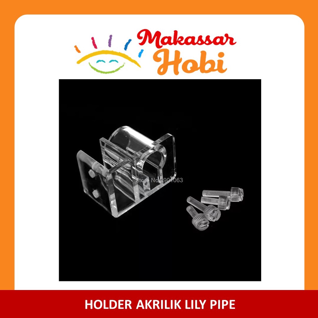 Lily Pipe Holder Bracket Inflow Outflow 12-16 mm Selang Pipa Aquascape