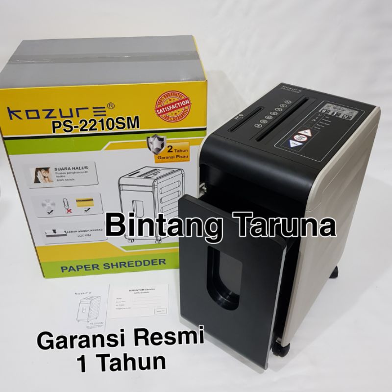 Mesin Penghancur Kertas Kozure PS-2210SM Paper Shredder Kozure PS2210SM Mesin Penghancur Kertas PS2210