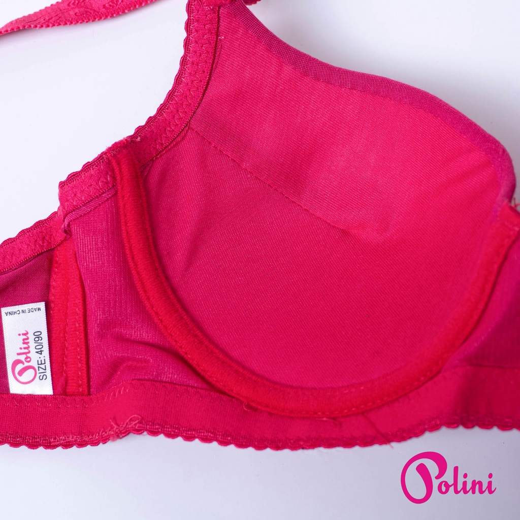 BEE - Stelan Bra Push Up Berkawat Kait 3 Pakaian Dalam Set Wanita 2328 Polini