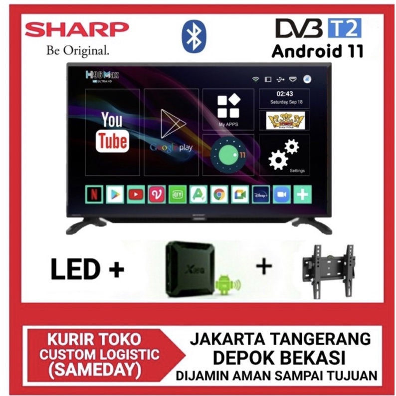SHARP TV LED 32 SHARP ANDROID 11 TV DIGITAL TV DVBT2 32DC1i