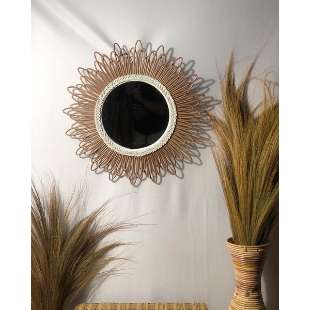 Cermin Bulat Dinding Aesthetic Gantung / Cermin Bulat Aesthetic