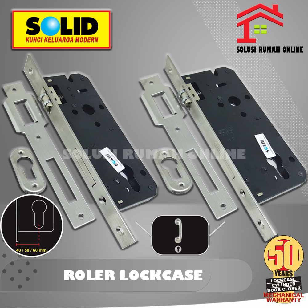 Bodi Kunci Pintu Solid Pelor LC 112 WL 40 - WL 50 Stainless  Ecer / Set