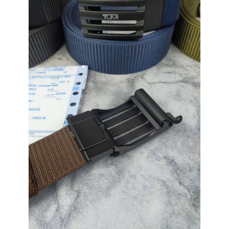 Ikat pinggang Tumi Jepit Nylon Belt Gesper Import Quality