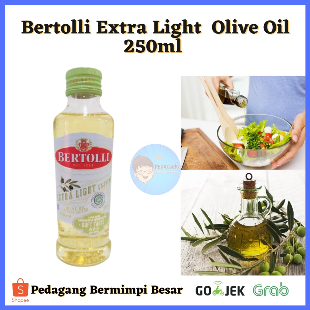 Bertolli Extra Light Olive Oil 250ml / Minyak Zaitun / Olive Oil/ Bertolli 250ml