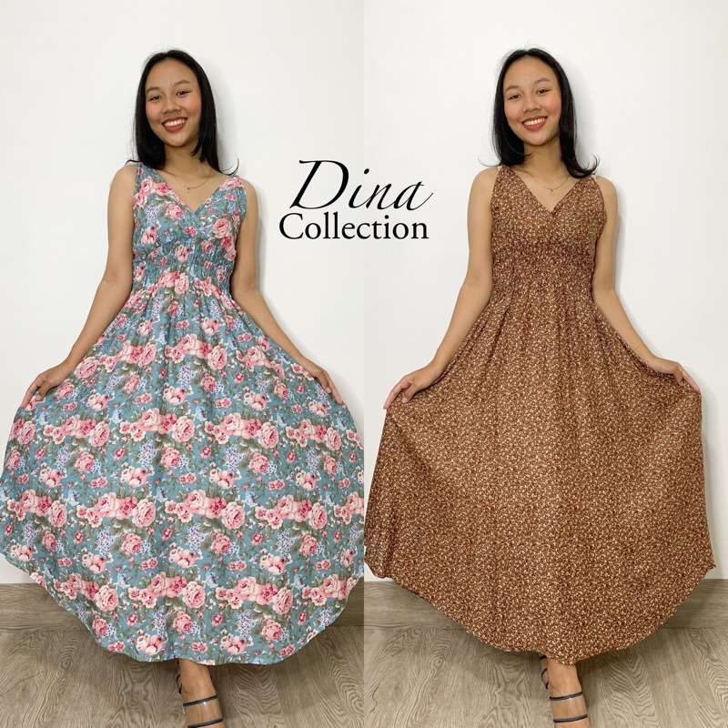 LONGDRESS MOUZA SINGLET | DRESS RAYON PREMIUM| DRESS KOREA