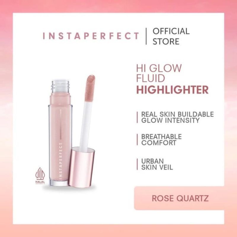 Instaperfect Hi Glow Fluid Highlighter Rose Quartz