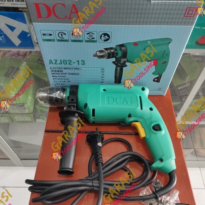 MESIN BOR IMPACT DRILL DCA AZJ02 13 BOR 13 MM BOR BETON TEMBOK HAMMER