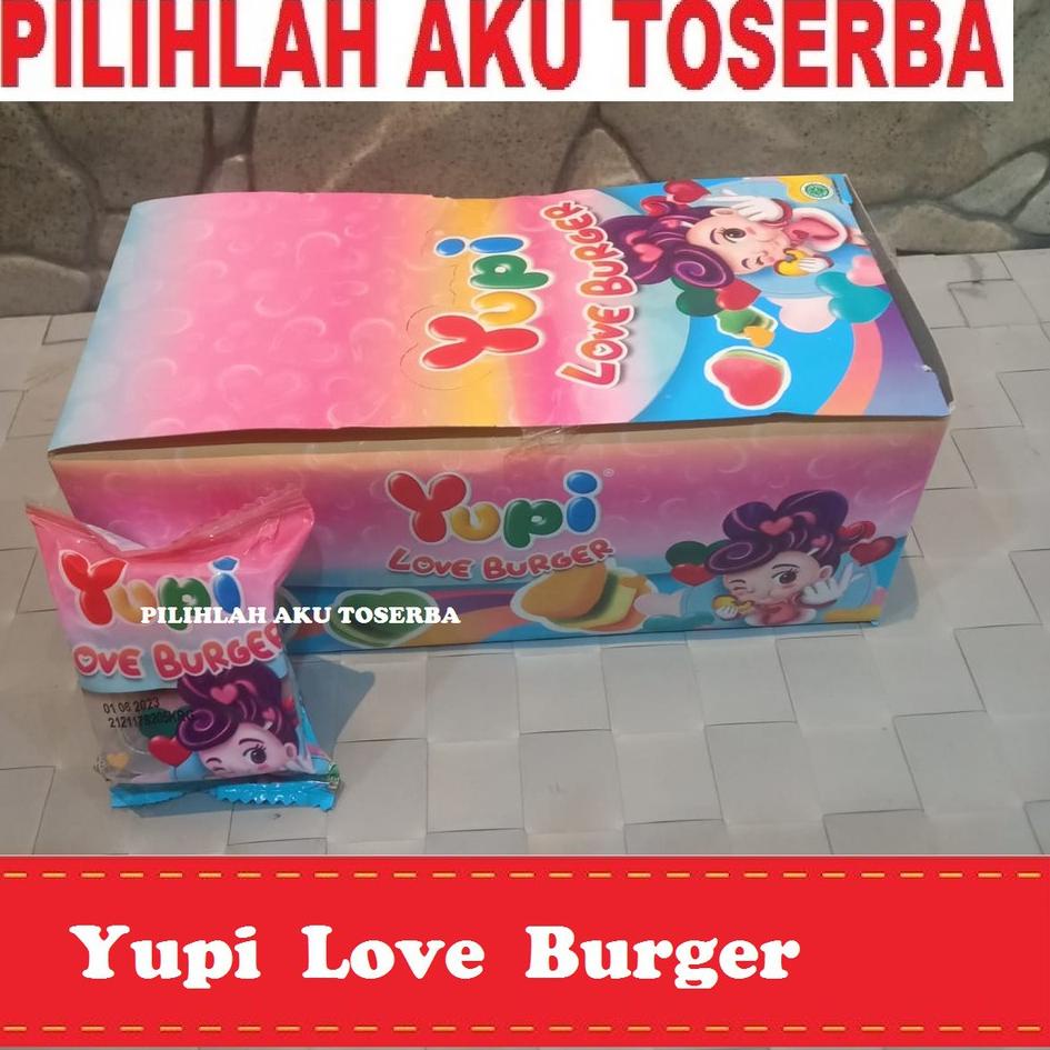 

Barang keren--YUPI LOVE BURGER isi 12 PCS - ( HARGA PER BOX )