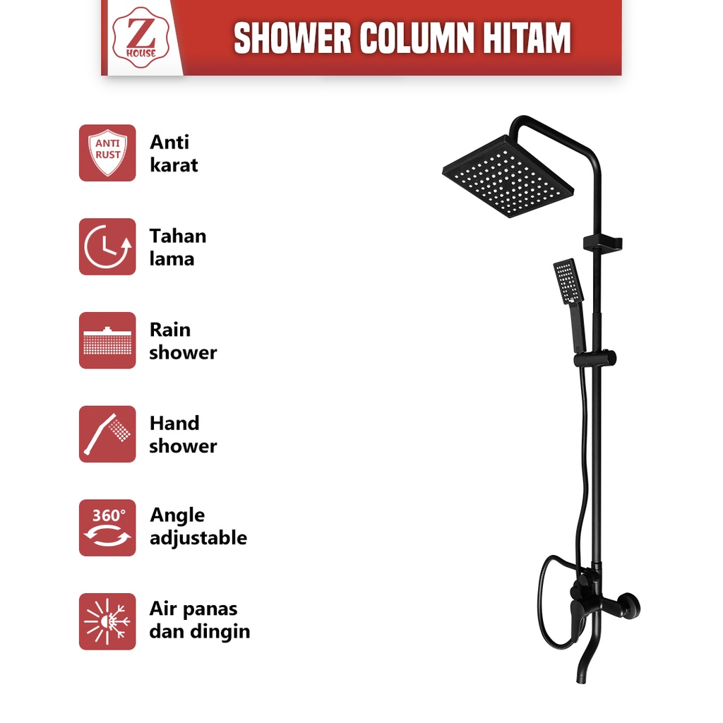 Shower Column Set Shower Mandi Kran Panas Dingin Shower Mandi Setshower Column Set Shower Mandi Stainless Promo