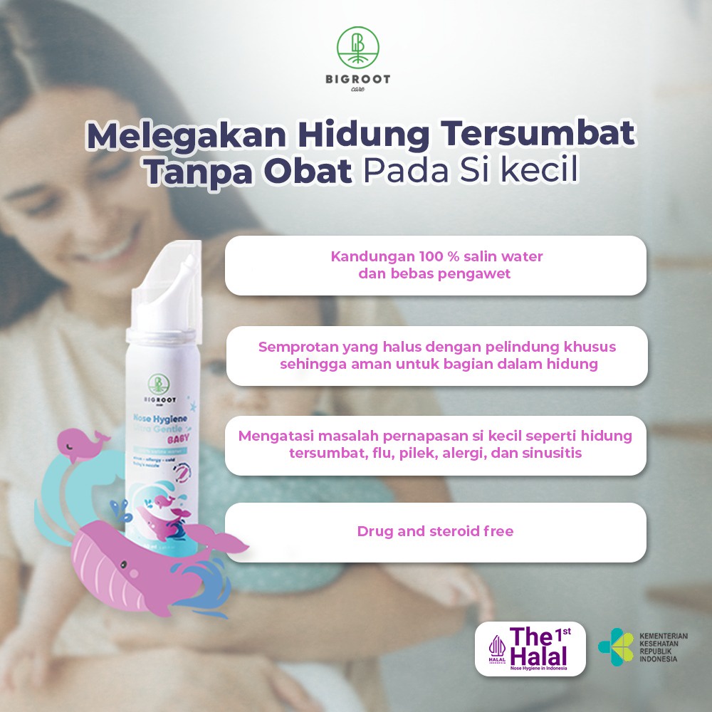 (NEW!!) BIGROOT HYGIENE ULTRA GENTLE BABY / PENCUCI HIDUNG KARNA FLU