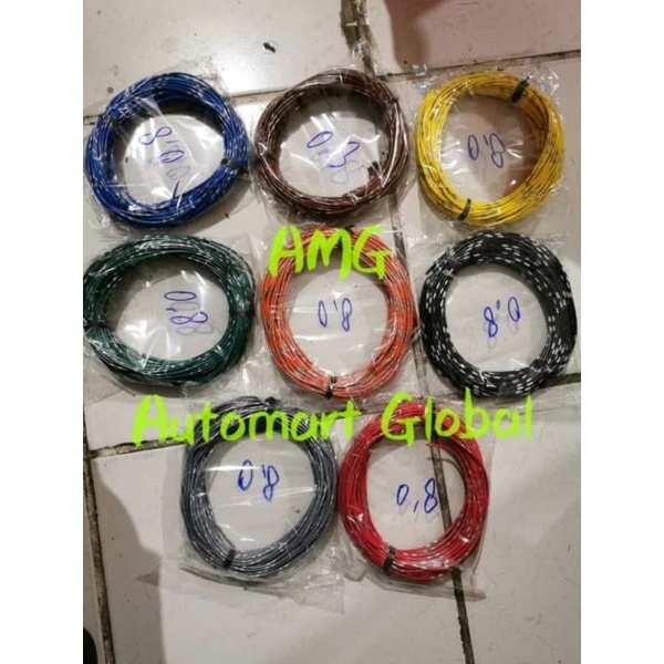 kabel lampu mobil bintik 20 meter 0.8mm 1mm 1.5mm 2mm