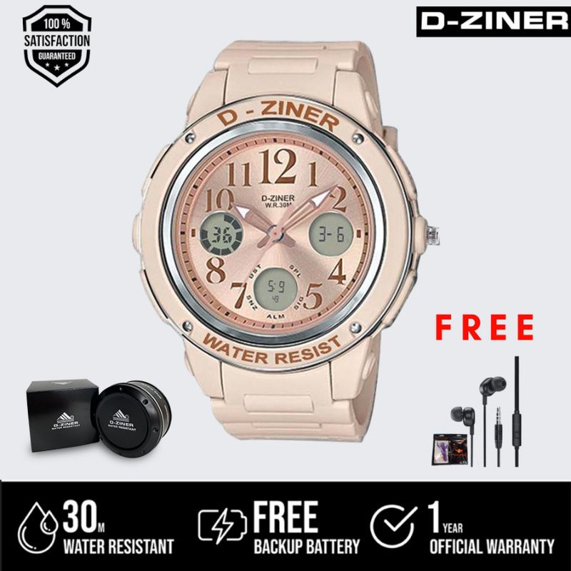 JAM TANGAN WANITA DZINER 8273 WATER RESISTAN